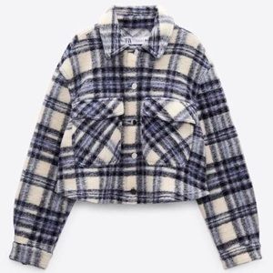 (NWT) Zara Blue & White Jacket